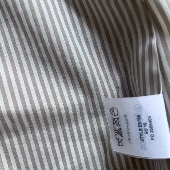 Tan Linen Blazer with Gold Buttons - Picture 7 of 13